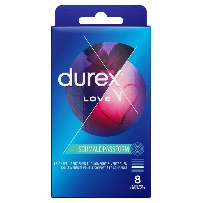 Durex Love - Prezerwatywy Łatwe Dopasowanie 8szt